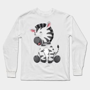 Happy Zebra Long Sleeve T-Shirt